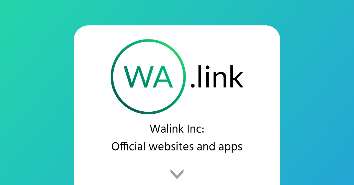Walink Inc: official websites and apps